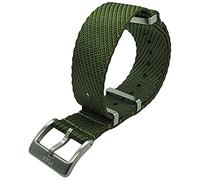 Max Nylon NATO Watch Strap Seat Belt Brushed Stainless Steel Buckle Replacement Watch Band for Men Women 20mm 22mm Colour Options (20mm, Green)