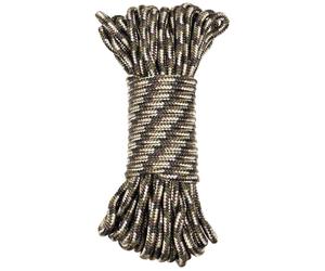 Max Outdoors 7mm Paracord Rope Camo 15m Hiking Camping Cadets