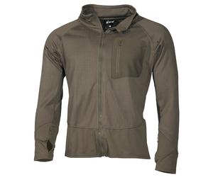 Max Outdoors Thermal Mid Base Layer Fleece Jacket Green Soft Shell Top