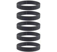 Max Petals 5 PACK TYPE 1 DIABETIC Medical Alert ID Silicone Bracelet Wristbands ADULT SIZE (8 Inches), M, Silicone, no gemstone