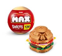 MAX Premium Snacks Building Bricks (Hamburger) Novelty Unboxing Toy Collectible Mini's by ZURU