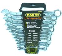 Max Pro 11 pc Combination Spanner Set 6 - 19 mm