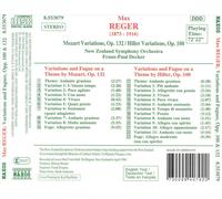 MAX REGER: MOZART VARIATIONS; HILLER VARIATIONS NEW CD