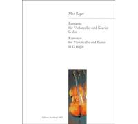 Max Reger: Romanze (Romance) in G Major for Cello and Piano, Breitkopf EB3421