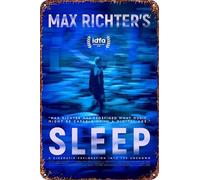 Max Richter's Sleep Vintage Tin Sign Wall Art Decor - Retro Sign for Home Patio Decor Gifts Movie Poster - 8x12 Inch