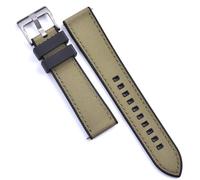 Max Sailcloth Watch Strap with FKM Rubber Backside and Quick Release Replacement Band, Choice of Colour Size (20mm, Black Khaki)