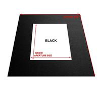 MAX Size - 50x40cm - Pack of 1 - Photo/Picture MOUNTS - Custom Made to Order - Bevel Cut (Black)