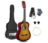 MAX SoloArt 3/4 Junior Acoustic Guitar for Beginners, Sunburst