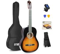 MAX SoloArt Classical Acoustic Guitar Starter Kit, Full Size, Sunburst