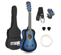 MAX SoloArt Junior 1/4 Size Classical Guitar for Beginners, Blue