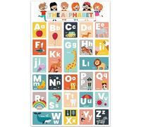 MAX SOLUTIONS Educational Preschool Poster ABC Alphabet Poster for Toddlers and Kids Nursery Home school Kindergarten Classroom 44 x 70cm