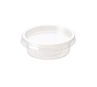 Max Solutions Plastic Round 2oz Sauce Containers with Lids Reusable Clear Sauce Pots Perfect for Food Prep Deli Small Dips and Salads and Cereal (100)