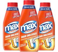 Max Strength Drain Unblocker 3L (3 x 1L) - Fast-Acting Drain Cleaner