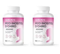 Max Strength Myo-Inositol & D Chiro | All in One PCOS Supplement | 4000MG | 180 Capsules | Hormone Balance for Women | Fertility Supplement for Women | Vegan & Gluten Free (Pack of 2)