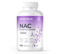 Max Strength NAC Supplement | 650MG | 180 Capsules | N-Acetyl-Cysteine | Antioxidant & Glutathione Support | Amino Acid | Cysteine Supplement| Vegan & Gluten Free