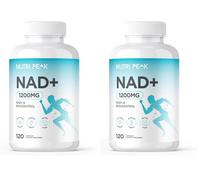 Max Strength NAD+ Supplement | 1200MG | 120 Capsules | Increase NAD Levels | Enhance Anti Aging Effects | Increase Energy Levels | Improve Sleep Quality | Vegan & Gluten Free (Pack of 2)