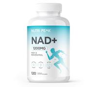 Max Strength NAD+ Supplement | 1200MG | 120 Capsules | Increase NAD Levels | Enhance Anti Aging Effects | Increase Energy Levels | Improve Sleep Quality | Vegan & Gluten Free