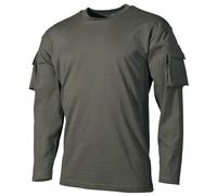 MAX Tact T-Shirt Long Sleeved With Arm ID Panels Green UBACS Vest Style