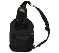 MAX Tactical Shoulder Bag MOLLE Attachments Black Airsoft Hiking Camp Army