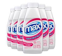 Max Traditional Soda Crystals, 450g, 6 Pack - Powerful Multipurpose, Dishwasher, Washing Machine Cleaner - Fast Acting Soda Crystals with Lasting Results