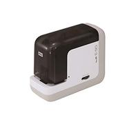 MAX USA BH-11F Portable Electric Stapler - Compact, Powerful, Noiseless, Rapid, Automatic, Touchless Equipment, Black/White