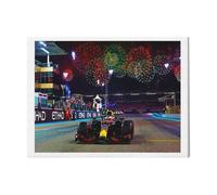 (Max Verstappen After Winning His First World Championship At The 2021 Abu Dhabi Grand Prix=331) Canvas Print DIY Framed Kit Wall Art for Living Room Bedroom Retro Farmhouse Decor 16x20 inch