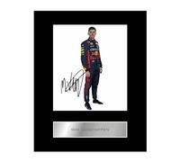 Max Verstappen Pre Printed Signature Digitally Signed Mounted Photo Display #21 Printed Autograph Picture 10x8 Inch Mount