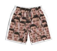 (Max Verstappen Redbull Drivers Head_5721) Famgem Men's Beach Shorts Hawaiian Swim Trunks with Pockets Quick Dry Board Swimwear Bathing Graphic Printed Suit for Surfing Lounge Running Gifts