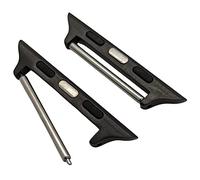 Max Watch Strap Adaptor for All Apple Watch Models Series 8/7/6/5/4/3/2/1. Easy Install to Band Width 20mm 22mm 24mm (38mm 40mm 41mm, Black 20mm)