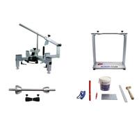 MAX2H® Tyre Changer MG-2 Set with Balancing Block Plus for Single Arm Swingers 42-62 mm / 50-80 mm (Adhesive Weights Grey)