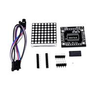 MAX7219 8X8 Red Dot Matrix Display Module Kit for Arduino Raspberry Pi and More