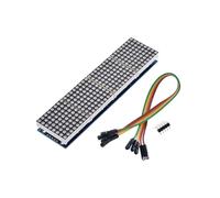 MAX7219 Dot Matrix Module 8x8 Common Cathode LED Display 5V 4-in-1 with DuPont Wires Cable for DIY Projects C
