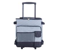 MAXALANCE Rolling Cooler, 43L Large Leakproof Soft Cooler Bag on Wheels with Handle for Beach, Camping, Patio, Travel, Outdoor - Grey