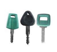 Maxant Digger Keys - 3Pcs Ignition Switch Spare Keys for Volvo Loaders, Excavator, Truck, Heavy Equipment (11039228 17225331)