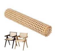maxant Hessian Fabric Roll, Rattan Cane Webbing, Pressed Sheet, Woven for Furniture, Chair, Cabinet, Ceiling, Basket, Caning Material DIY Supplies (45 * 150cm), Brown
