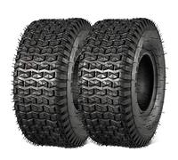 MaxAuto 15x6.00-6nhs Lawn Mower Tires, Fox V1 Garden Mower Tire, 15x6.00-6 Tractor Tires, 15x6-6 Riding Mower Front Tire, 4 Ply Tubeless, 570 lbs Capacity, Set of 2