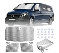 MaxAwe 5Pcs Internal Thermal Blind Set for Vito W447 2014-2024, Luxury Sunshade Kit with Window Front Screen, Summer UV Sun Protection & Winter Insulation for BZ Campervans & Motorhomes