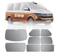 MaxAwe 8Pcs Internal Thermal Blind Set, Sunshades for VW T4 SWB Windows | Multi-Layer Insulated Window Covers with Suction Cups, Reflective UV Protection for Summer Cooling, Winter Warmth and Privacy