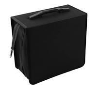 MaxAwe CD/DVD Storage Case, Large 432 Disc Capacity Wallet with Card Holder | Oxford Fabric Disc Organiser with Protective Sleeves, Zip Closure for Home, Car and Travel Storage