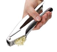 MAXAWY Easy-Grips Garlic Press,Professional Stainless Steel Upgraded Crusher Ginger Mincer Squeezer Chopper and Smasher Rust Proof and Dishwasher Safe