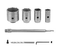 MAXAZTEX Dry Drill Bits Set for Concrete - 6-Piece Set Diameter 30/40/50/68 mm with 320 mm Round Shank & SDS-Plus Adapter - Hollow Drill Bits for Masonry, Brick, Cement, Stone, Tiles & Air