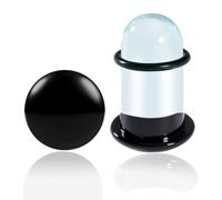 Maxbott 2 PCS Glass Ear Stretching Kit Glass Ear Plugs Tunnels Set (3mm-25mm) Complete Ear Gauge Kit for Safe & Comfortable Stretching Hypoallergenic Body Jewelry for Men & Women, 16mm(5/8"), Glass