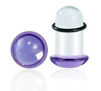 Maxbott 2 PCS Glass Ear Stretching Kit Glass Ear Plugs Tunnels Set (3mm-25mm) Complete Ear Gauge Kit for Safe & Comfortable Stretching Hypoallergenic Body Jewelry for Men & Women, 12mm(1/2"), Glass