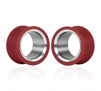 Maxbott 2PCS Ear Gauges Double Layer Design with 316L Steel Inner Ring & PLA Outer Ring Hypoallergenic Dual-Material Expanders Lightweight & Breathable Ear Plugs for Stretched Ears, 16mm(5/8
