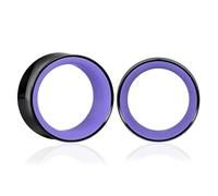 Maxbott 2Pcs Ear Gauges Hollow 316L Stainless Steel Double Flared Ear Plugs Tunnels Stretcher Body Piercing Earring Jewelry for Women Men 0G(8mm)-3/4"(19mm), 22mm(7/8"), Stainless Steel, no gemstone