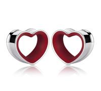 Maxbott Heart Shape Ear Tunnels Plugs 316 Stainless Steel Heart Hollow Double Flared Ear Gauges Tunnels Stretcher Body Piercing Earring Jewelry for Women Men 8mm-19mm, 12mm(1/2"), Stainless Steel, no
