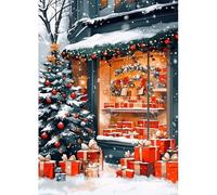 MAXBYE Diamond Painting Kits, 5D Christmas Tree Diamond Art for Adults Beginner, Round Full Drill Crystal Cross Stitch DIY Gem Craft Home Wall Decor Holiday Gifts 30x40cm