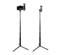 MAXCAM Selfie Stick Tripod Extension Rod for DJI Pocket 2/1, Aluminum Alloy Extension Rod + Tripod + Phone Holder + Accessory Mount.