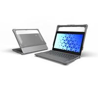 MAXCases Extreme Shell-F3 Slide Case for Lenovo 300e/100e and 300w/100w G4 Chromebook 11" (Gray/Clear)
