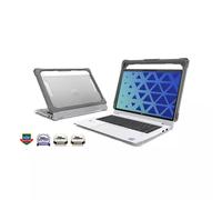 MAXCases Extreme Shell-FL3 Slide Case for HP Fortis G1m Chromebook 11.6" Clamshell (MediaTek Processor) (Grey/Slide-On Top PC Bottom)
